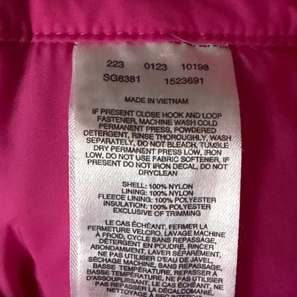 Columbia Girls Pink Snow Pants Size Small 7/8 Insulated Winter Ski Cargo Pants - Picture 12 of 13
